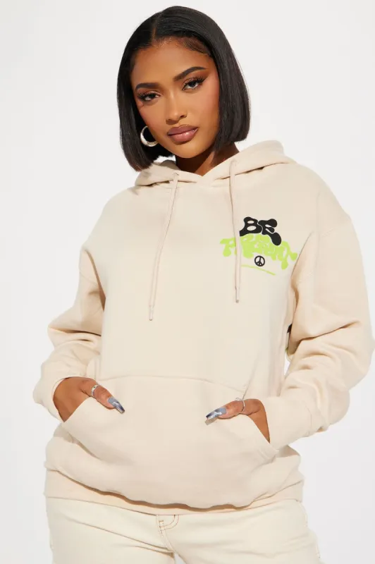 Be Present Graphic Hoodie - Sand sold by Fashion Nova