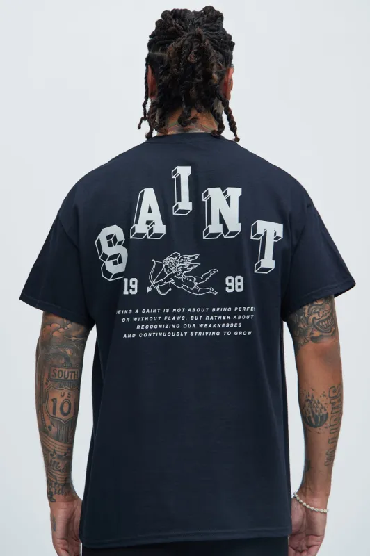 Saints 1998 Oversized Short Sleeve Tee - Black sold by Fashion Nova