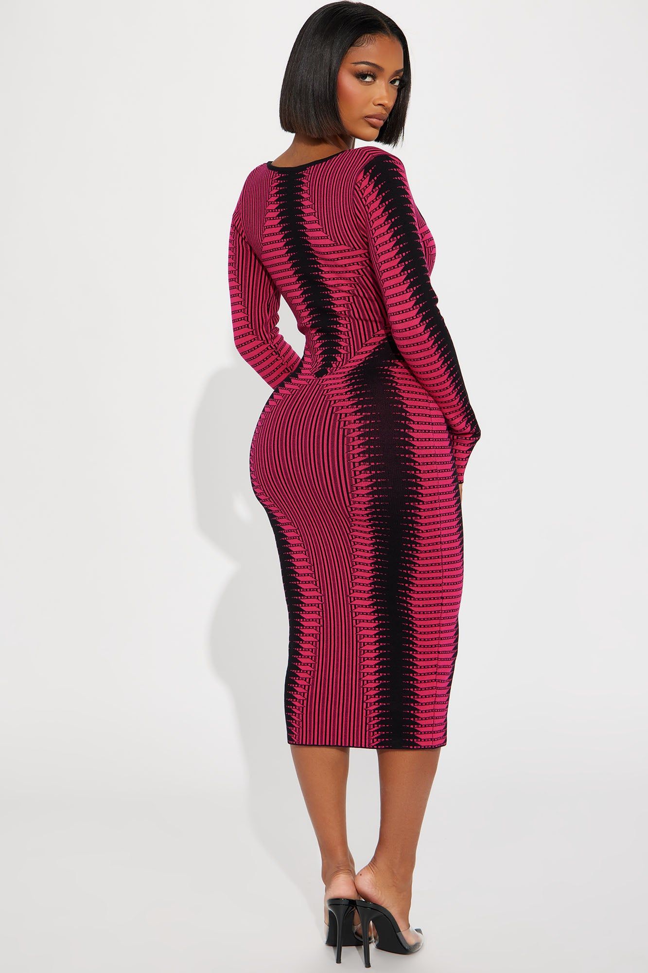 Arianna Sweater Midi Dress - Fuchsia sold by Fashion Nova product image thumbnail 3
