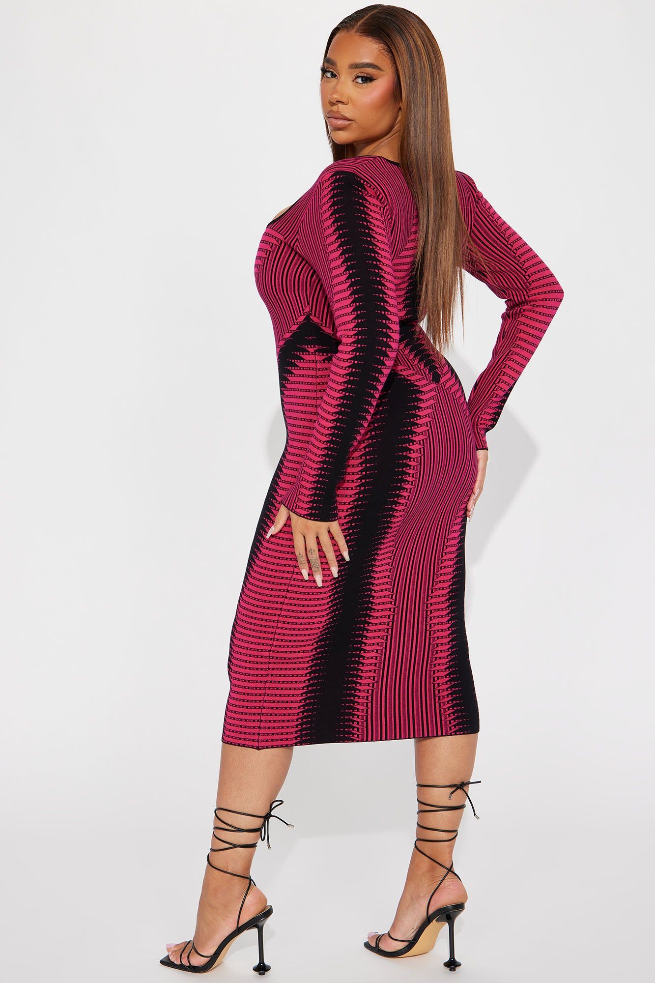 Arianna Sweater Midi Dress - Fuchsia sold by Fashion Nova product image thumbnail 6