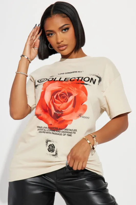 A Collection Of Roses Graphic Tee - Sand sold by Fashion Nova