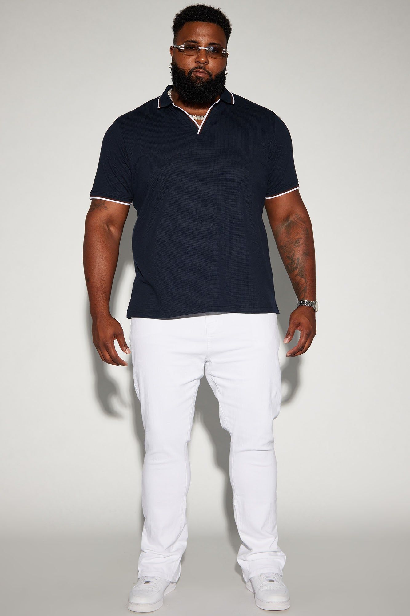 Drop Top Convertible Stacked Skinny Jeans - White sold by Fashion Nova product image thumbnail 6