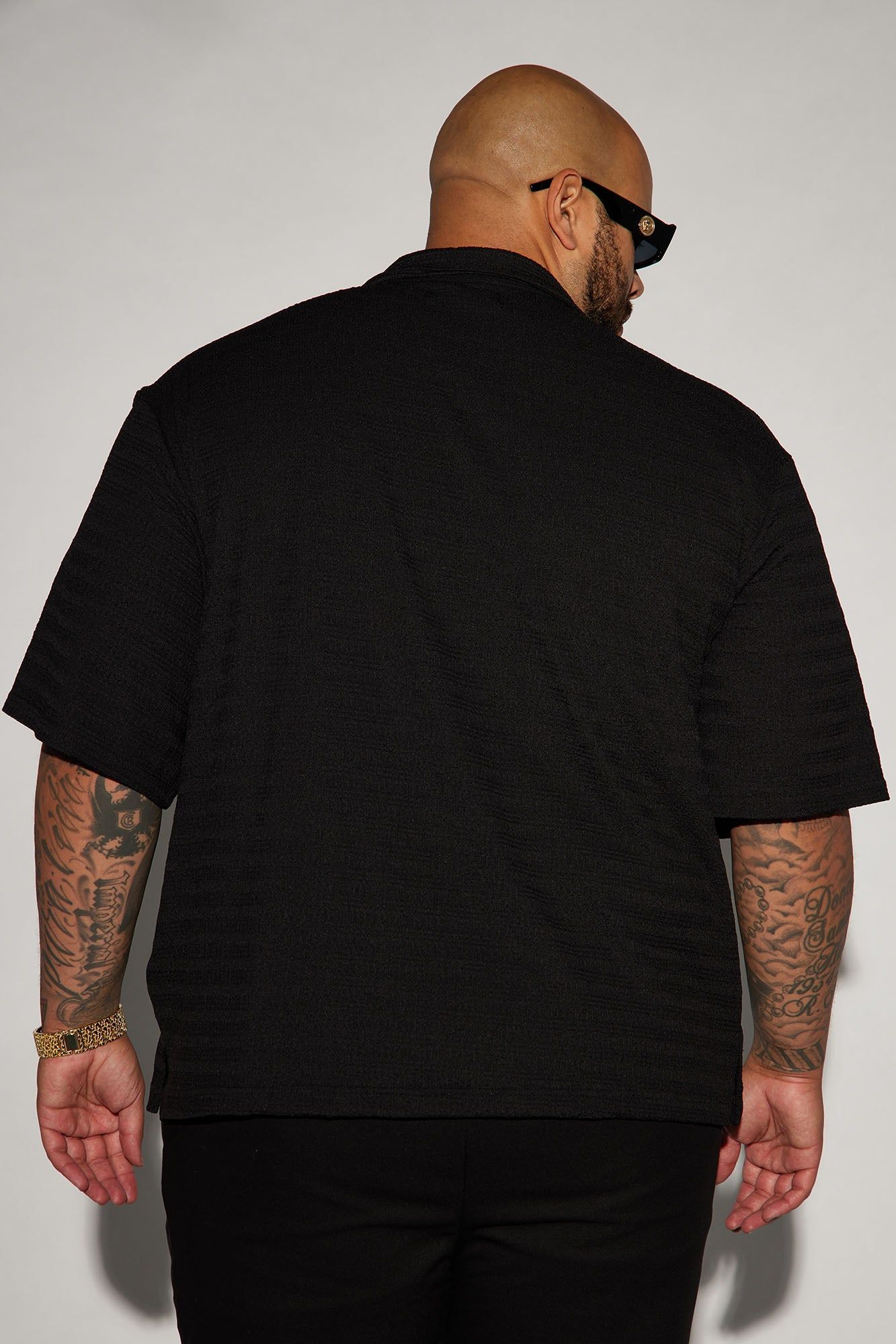 Jordan Textured Button Up Shirt - Black sold by Fashion Nova product image thumbnail 12