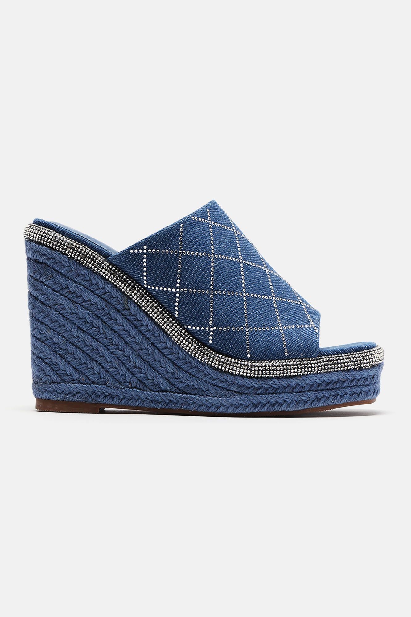 Ravenna Wedges - Denim sold by Fashion Nova product image thumbnail 2