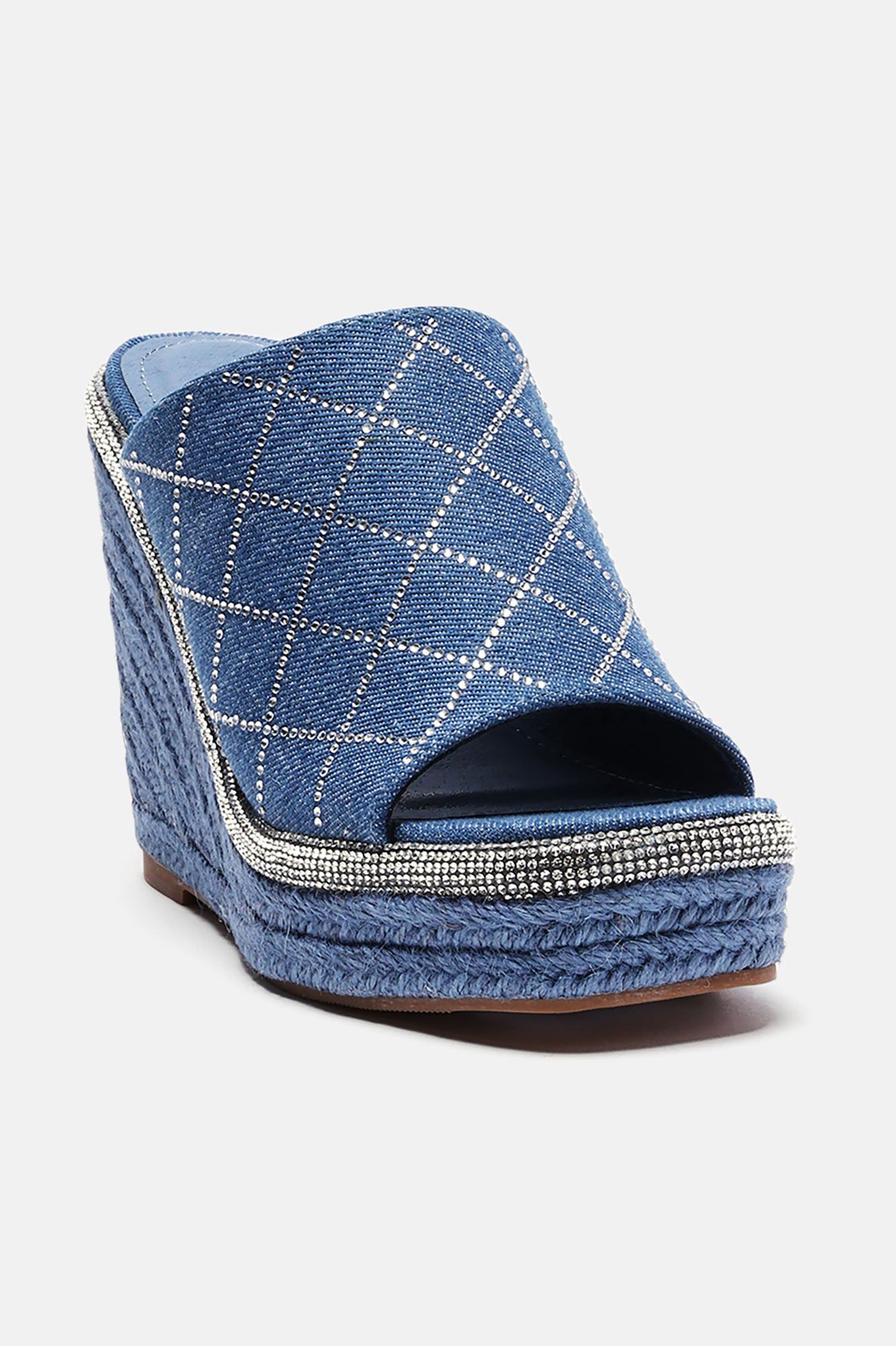 Ravenna Wedges - Denim sold by Fashion Nova product image thumbnail 3