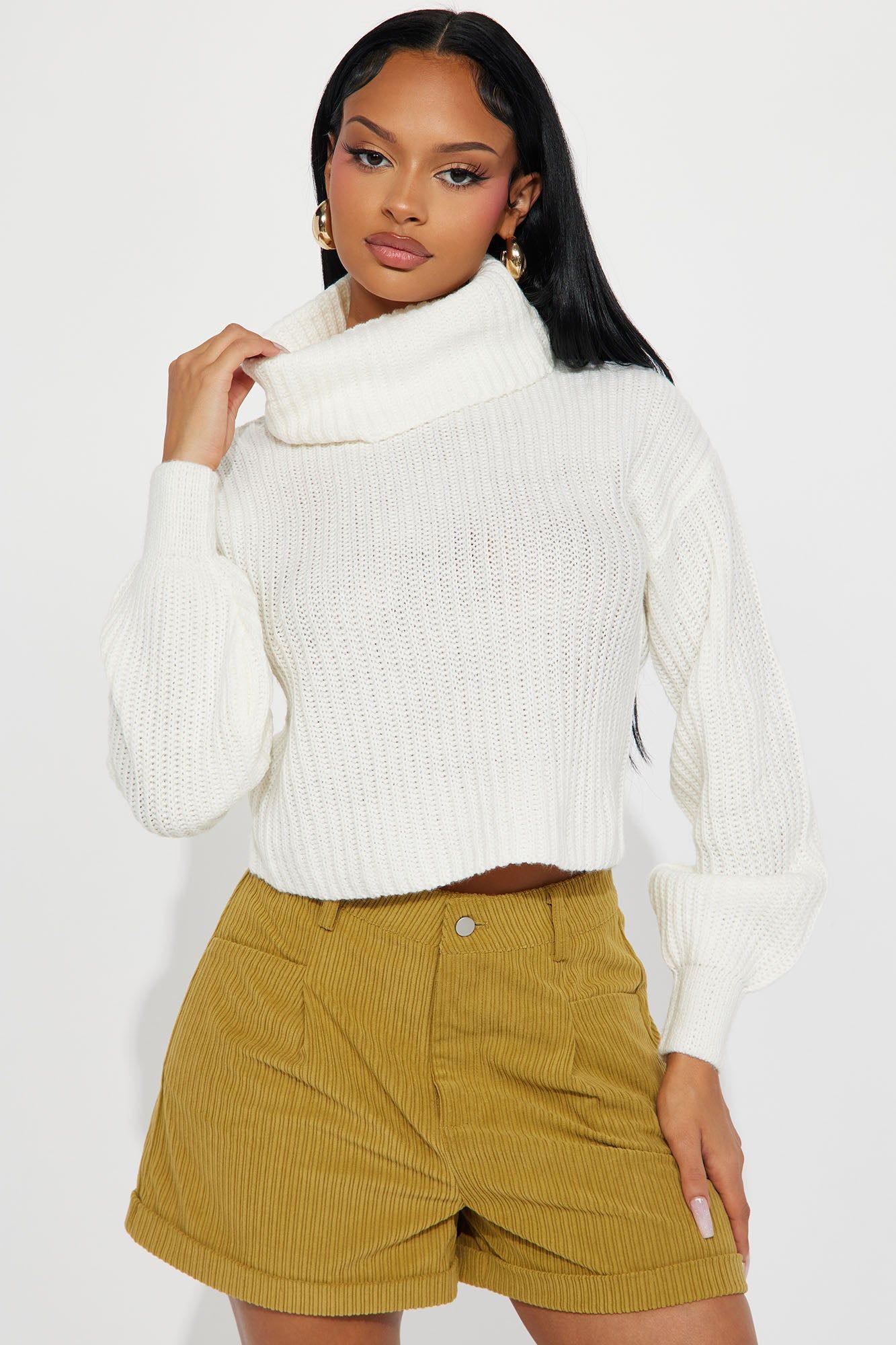 Jaylaani Sweater Top - Ivory sold by Fashion Nova