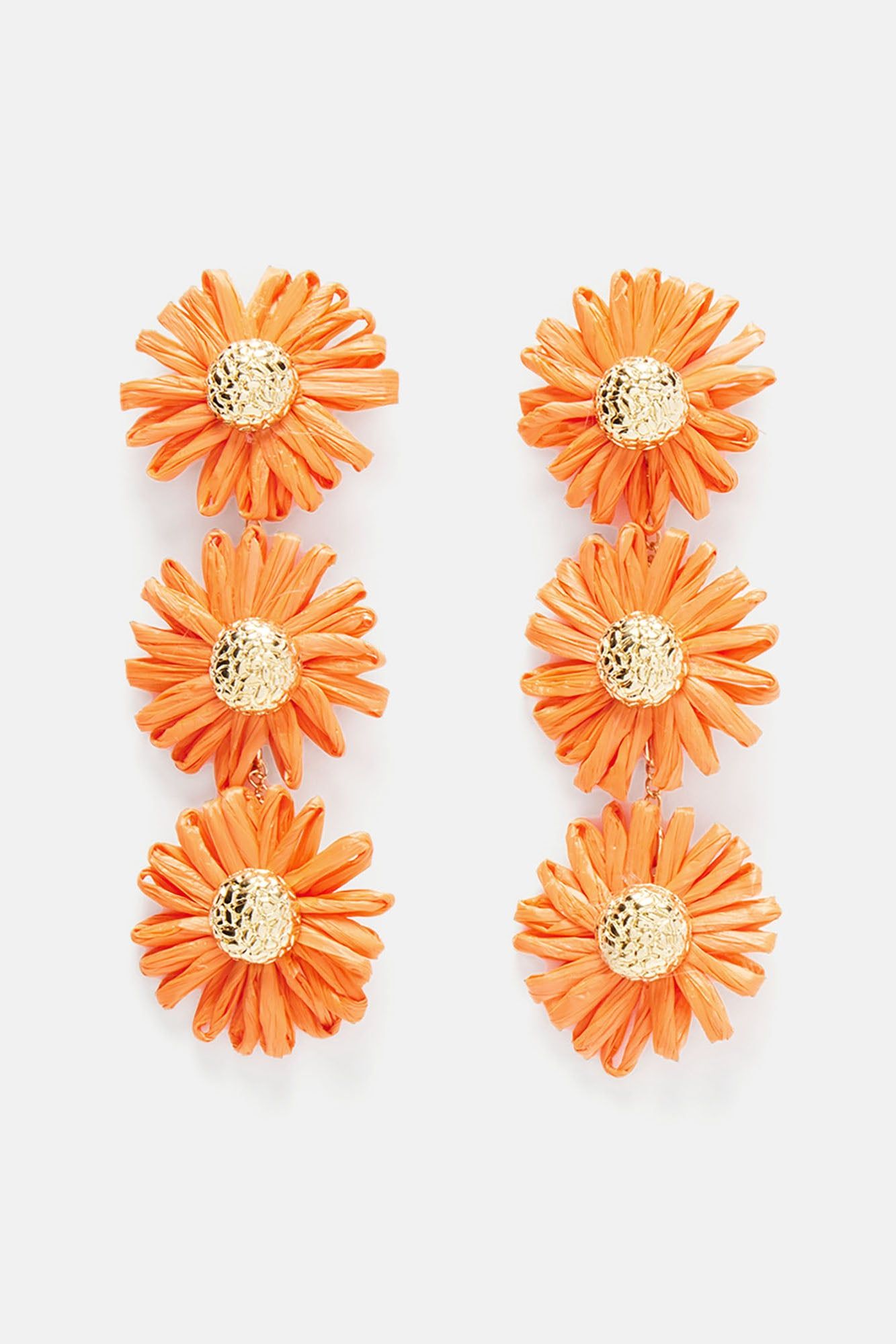 In The Flower Fields Earrings - Orange sold by Fashion Nova product image thumbnail 3