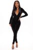 Chocolate Dream Velvet Jumpsuit - Black sold by Fashion Nova