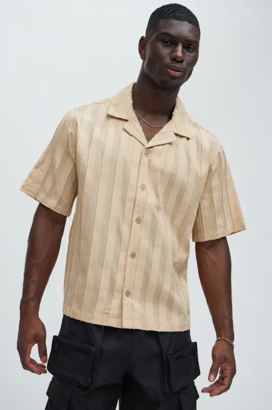 Charles Striped Shirt - Cream sold by Fashion Nova