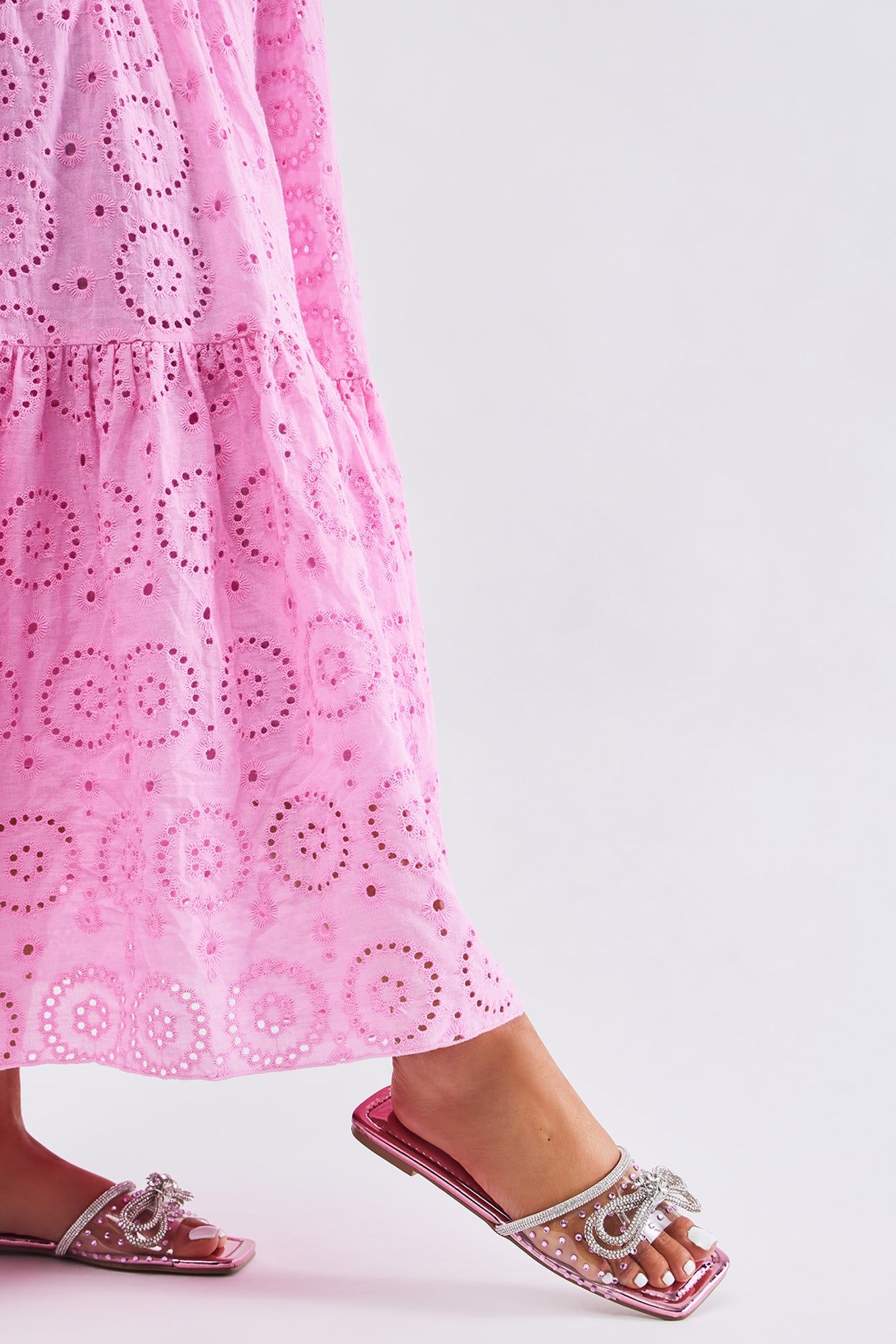 The Sweetest Thing Flat Sandals - Pink sold by Fashion Nova