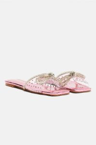 The Sweetest Thing Flat Sandals - Pink sold by Fashion Nova