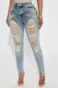 Wait For Your Love Stretch Ripped Skinny Jeans - Vintage Wash sold by Fashion Nova