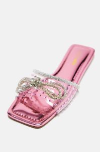 The Sweetest Thing Flat Sandals - Pink sold by Fashion Nova