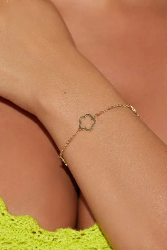 Made To Thrive Bracelet - Gold sold by Fashion Nova