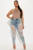 Wait For Your Love Stretch Ripped Skinny Jeans - Vintage Wash sold by Fashion Nova