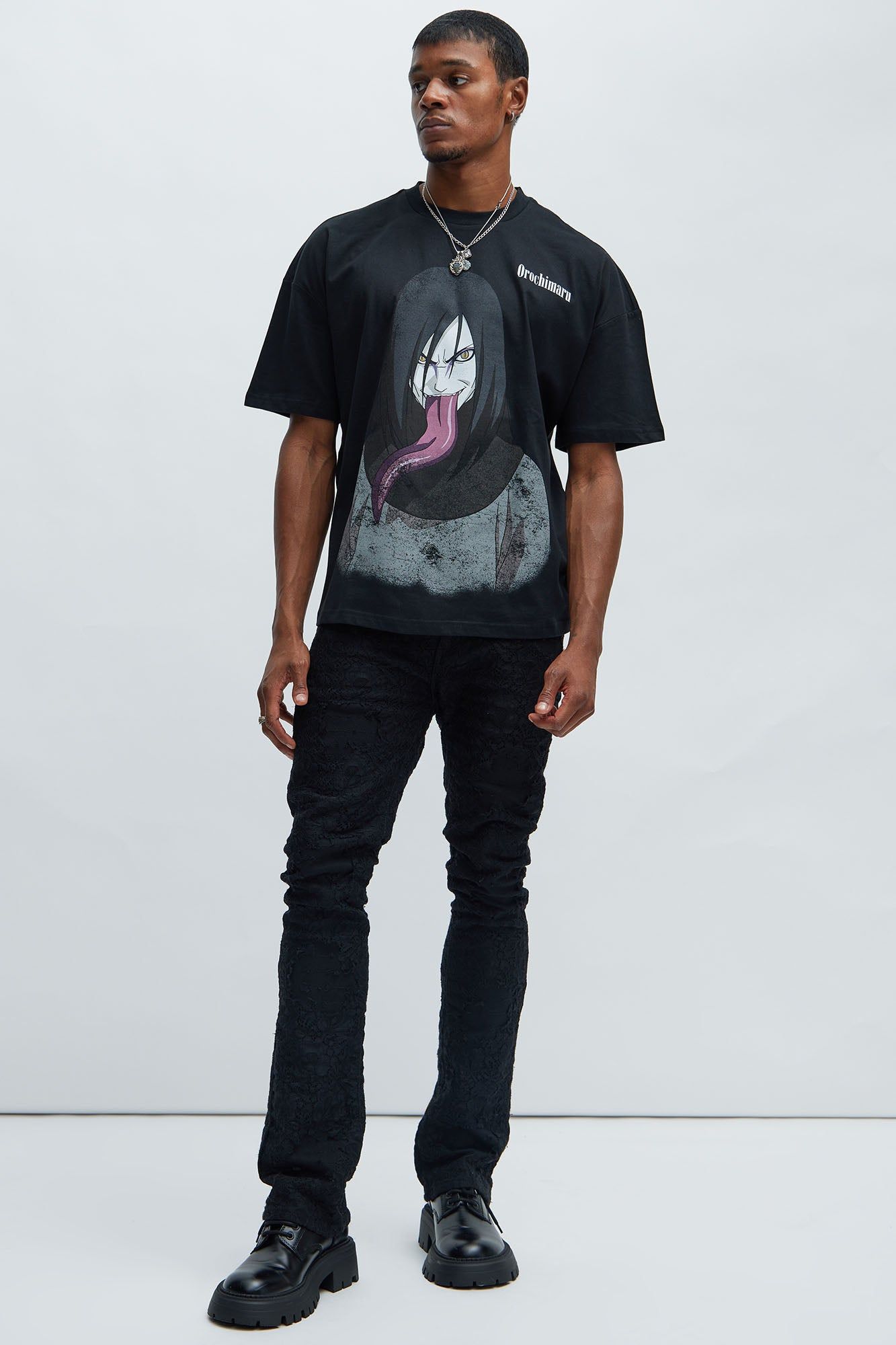 Naruto Orochimaru Oversized Short Sleeve Tee - Black sold by Fashion Nova product image thumbnail 2