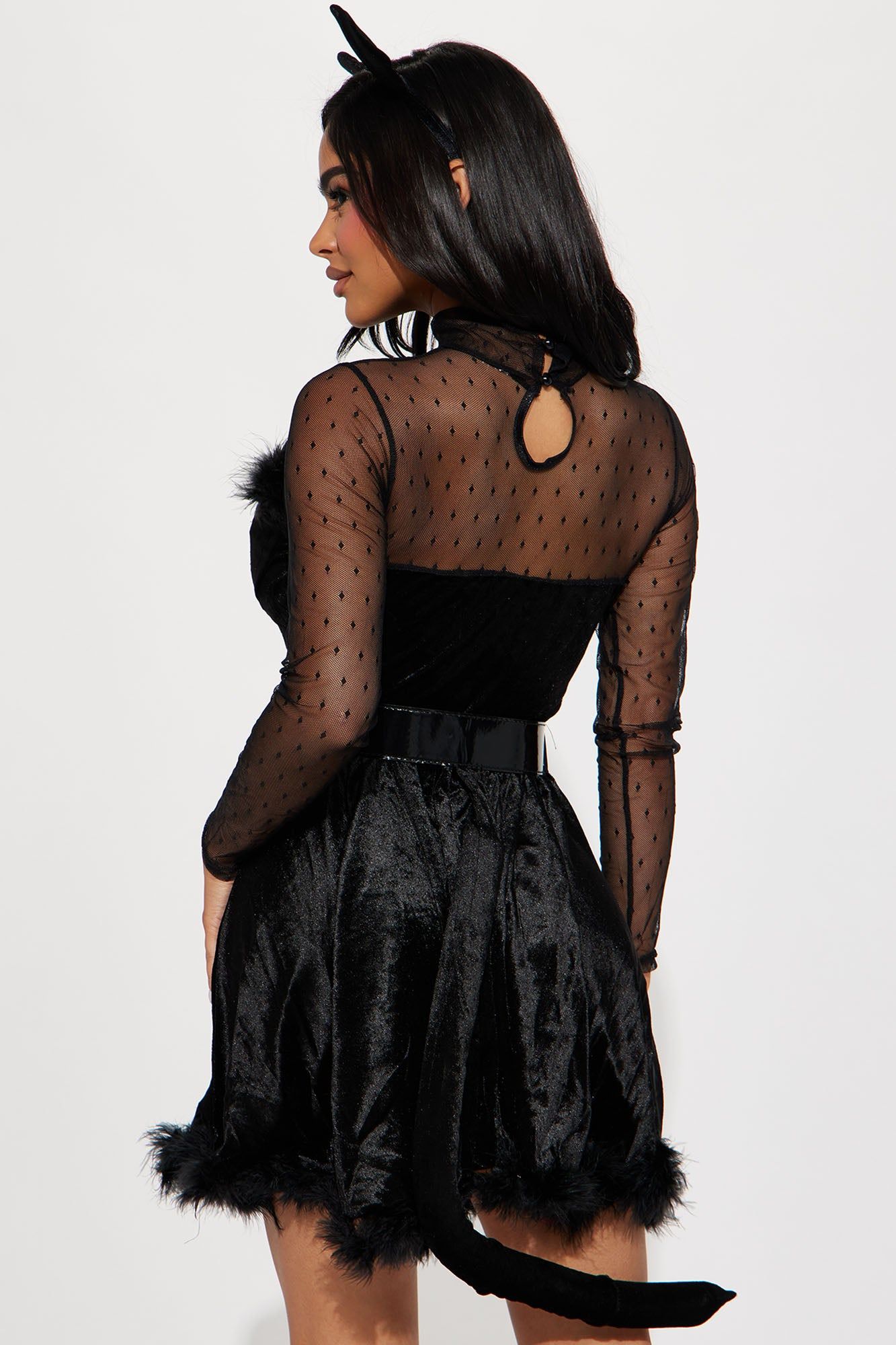 Pretty Kitty 4 Piece Costume Set - Black sold by Fashion Nova product image thumbnail 6