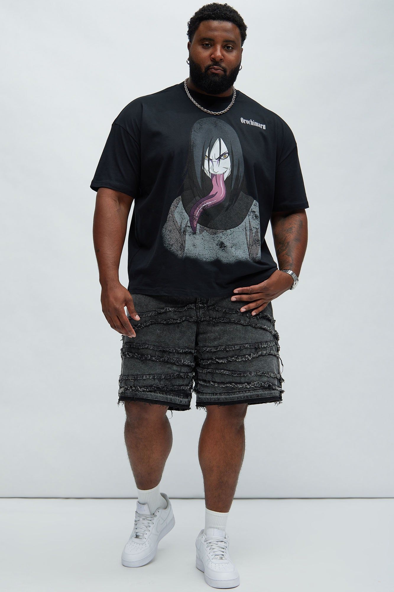 Naruto Orochimaru Oversized Short Sleeve Tee - Black sold by Fashion Nova product image thumbnail 5