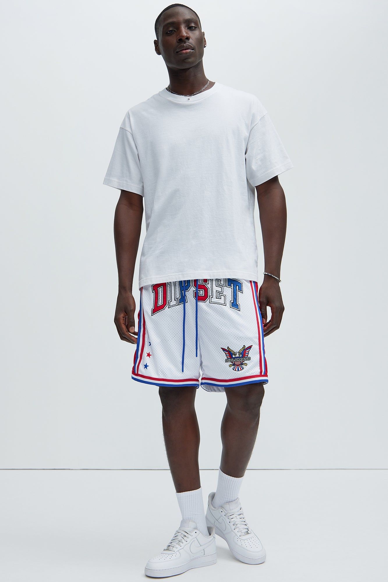 Dipset Basketball Shorts - White sold by Fashion Nova product image thumbnail 2