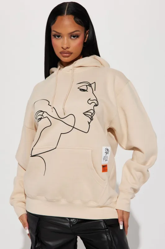 Twin Flame Hoodie - Beige sold by Fashion Nova