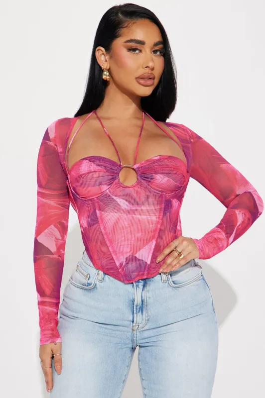 Bailey Long Sleeve Cover Up Dress - Blue sold by Fashion Nova