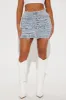 Don't Mess Distressed Denim Mini Skirt - Light Wash sold by Fashion Nova