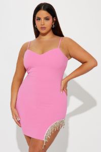 Bria Embellished Mini Dress - Pink sold by Fashion Nova