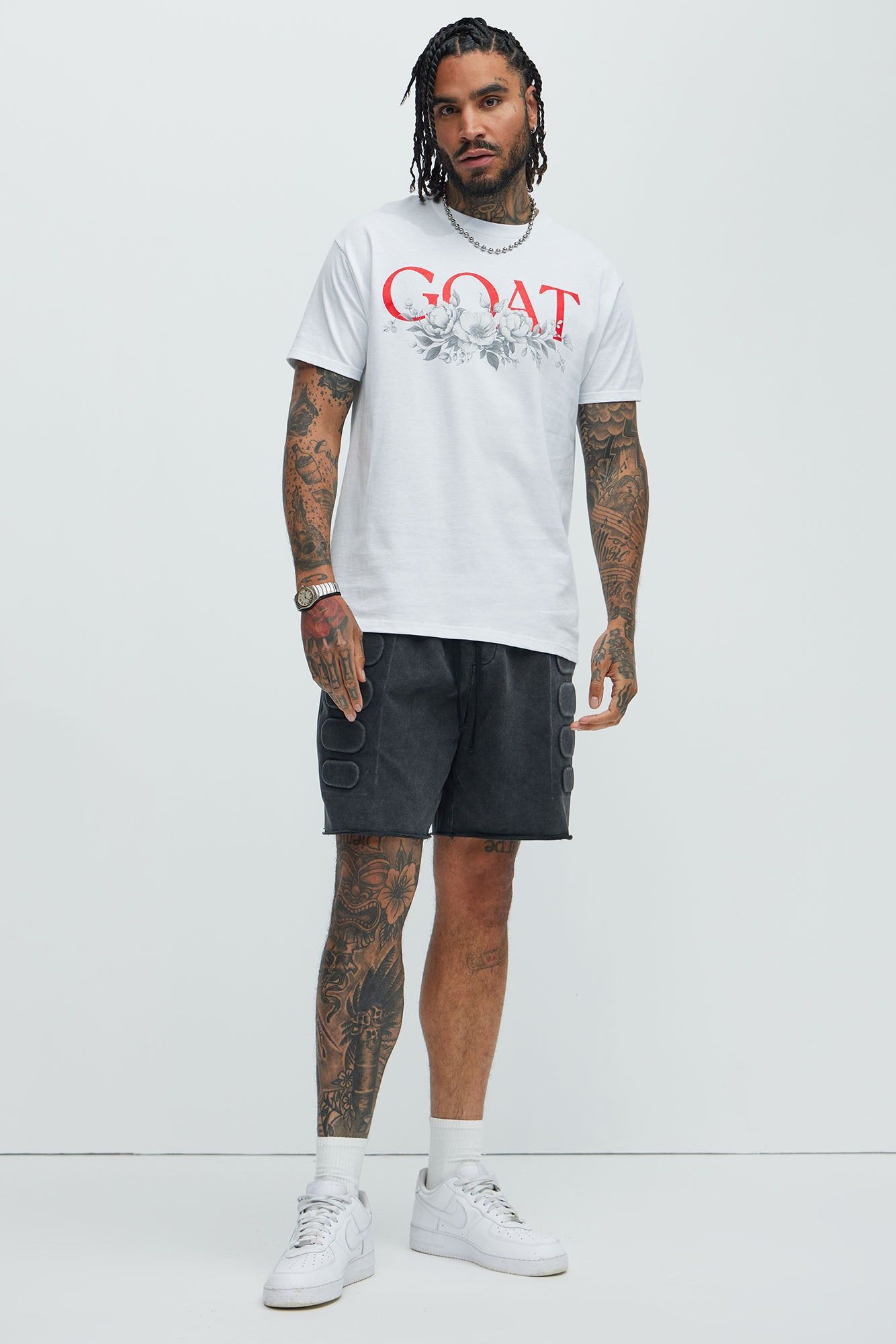Give Me My Flowers GOAT Short Sleeve Tee - White sold by Fashion Nova product image thumbnail 2