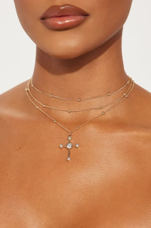 Deeply Devoted Choker - Gold sold by Fashion Nova