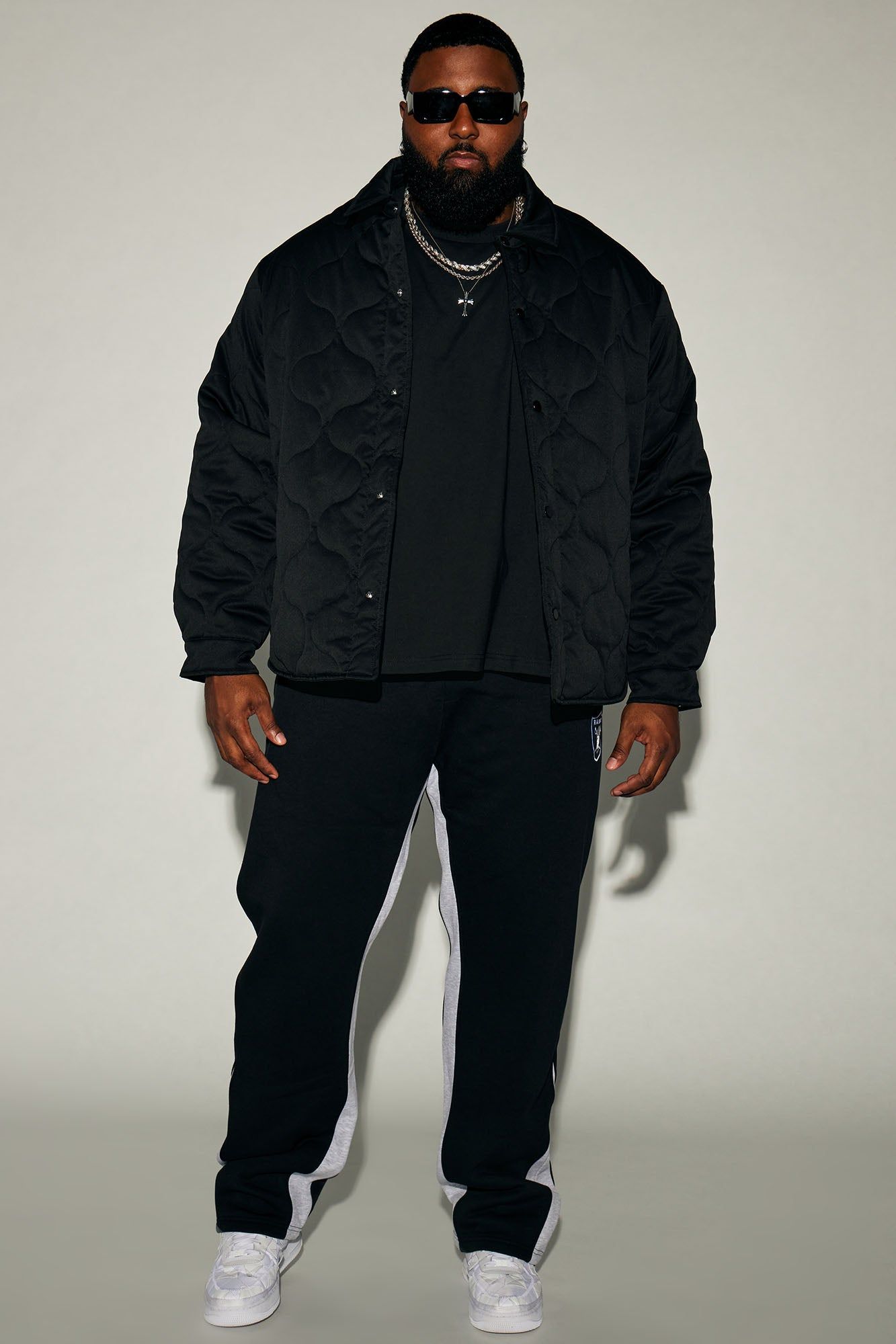 Making Progress Quilted Shacket - Black sold by Fashion Nova product image thumbnail 5