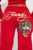Ed Hardy Tiger Pant Set - Red sold by Fashion Nova