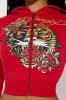 Ed Hardy Tiger Pant Set - Red sold by Fashion Nova