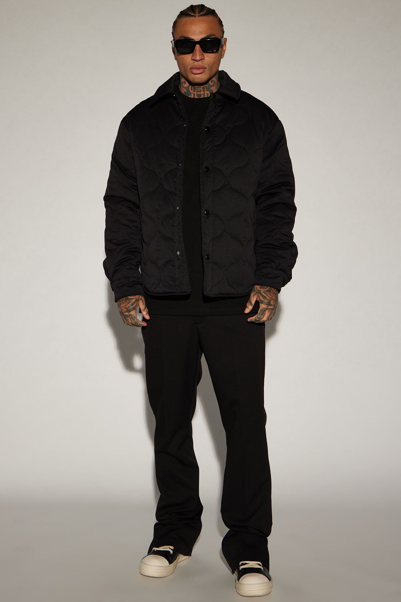 Making Progress Quilted Shacket - Black sold by Fashion Nova product image thumbnail 2