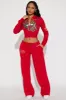 Ed Hardy Tiger Pant Set - Red sold by Fashion Nova