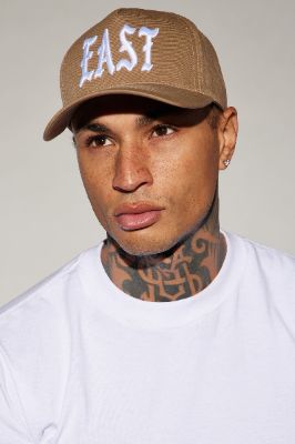 East Side Snapback Hat - Tan sold by Fashion Nova