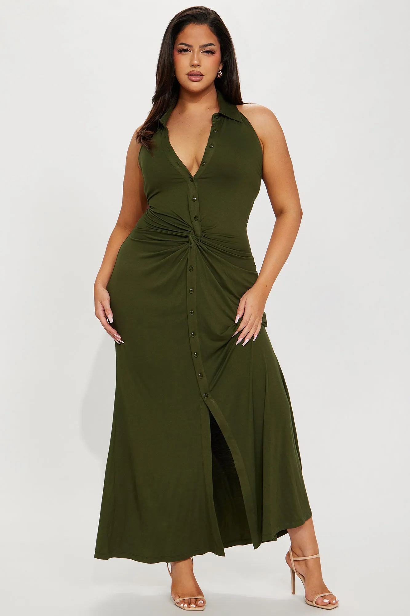 You Better Maxi Dress - Olive sold by Fashion Nova product image thumbnail 4