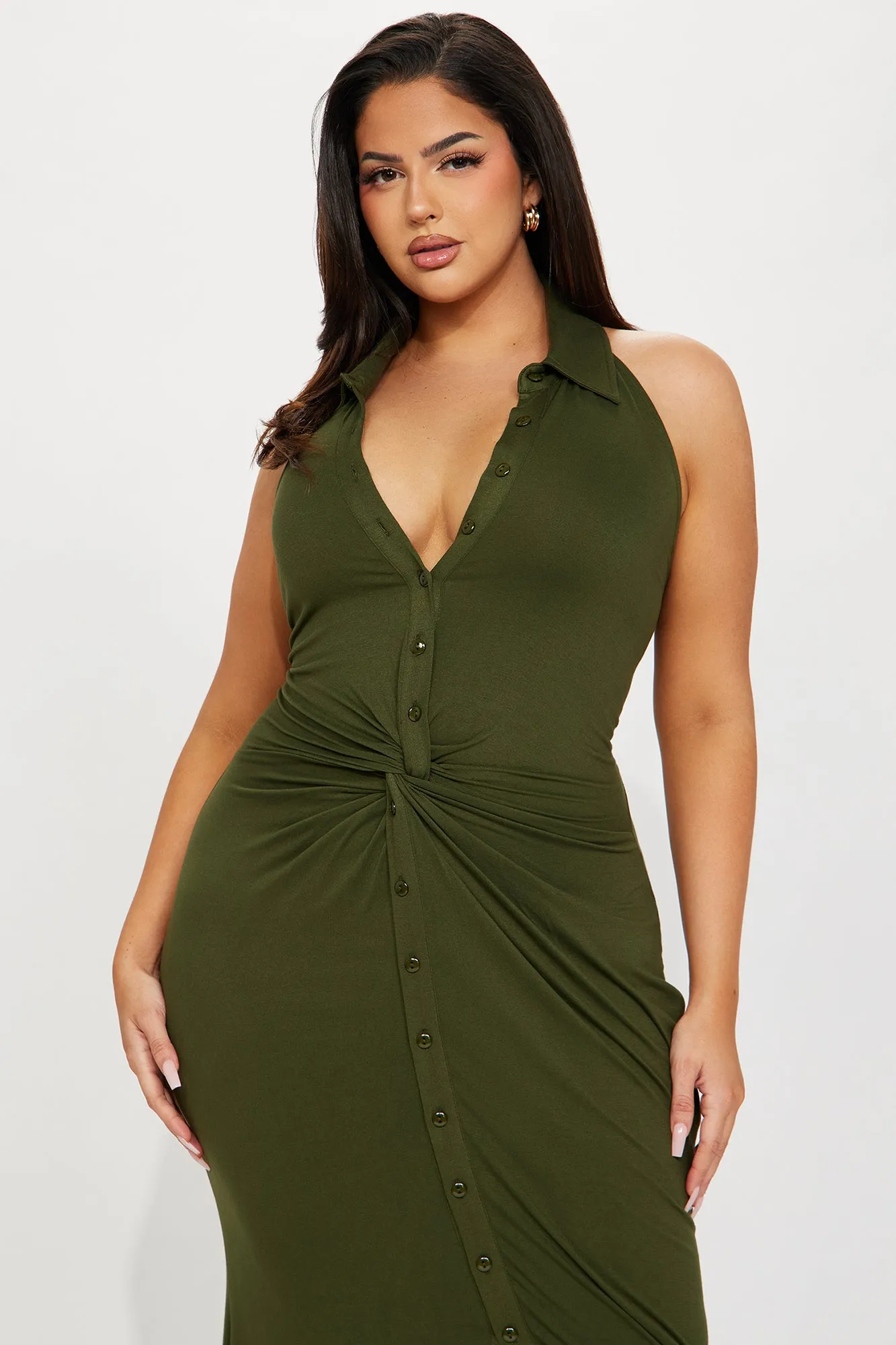 You Better Maxi Dress - Olive sold by Fashion Nova product image thumbnail 5