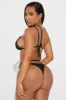 Liana Gems Asymmetrical 2 Piece Bikini - Black sold by Fashion Nova