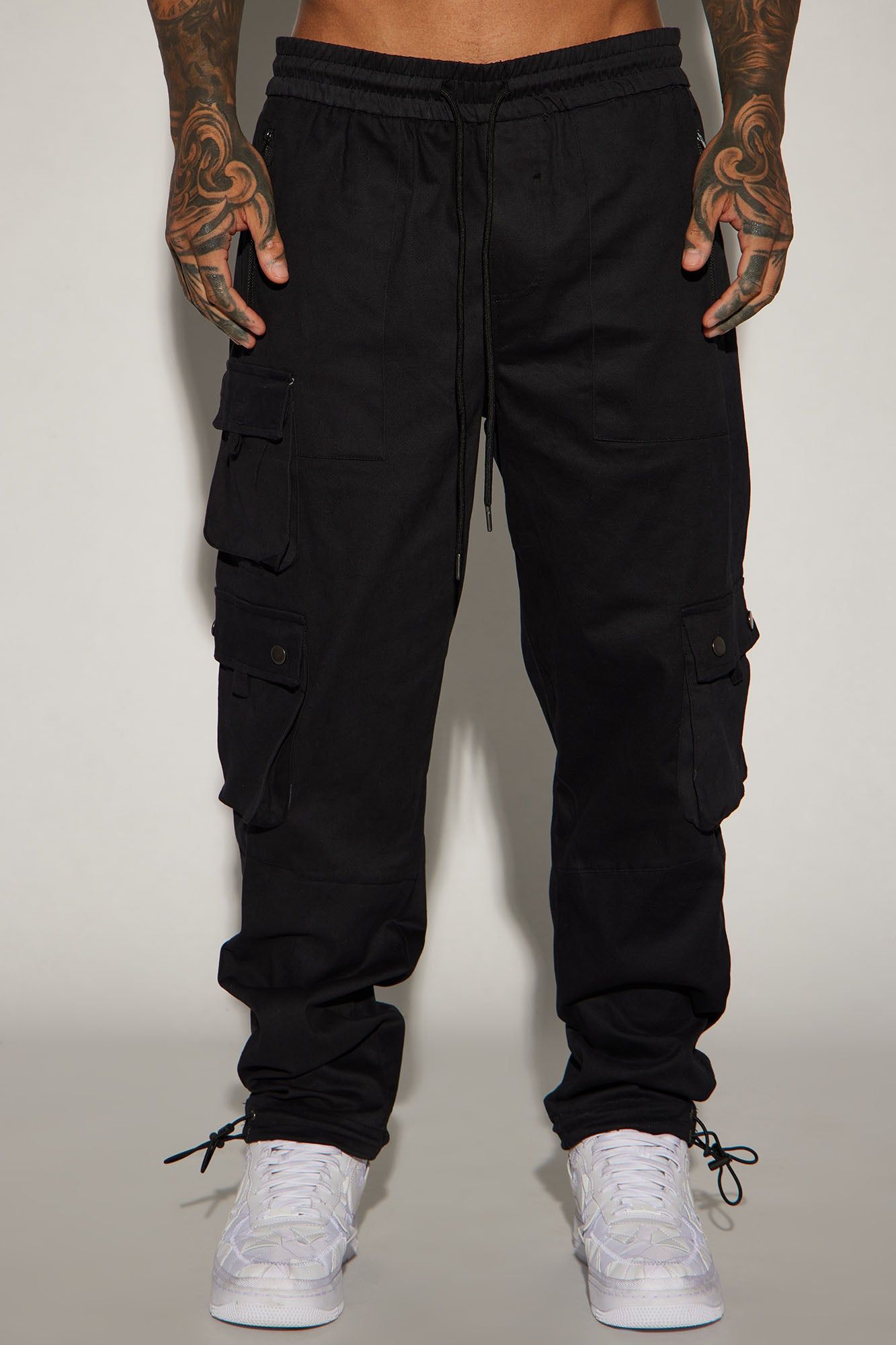 Roaming Twill Cargo Pants - Black sold by Fashion Nova product image thumbnail 4