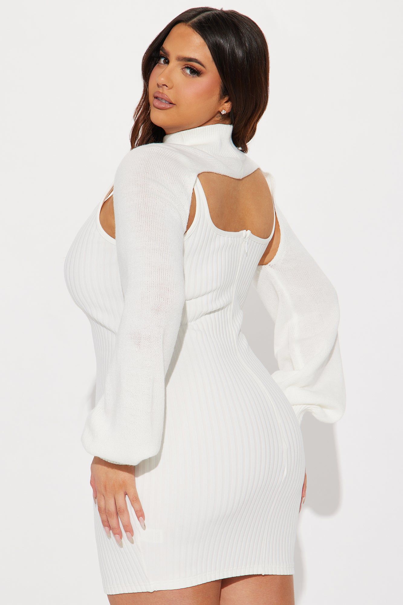 Shiloh Bandage Mini Dress - White sold by Fashion Nova product image thumbnail 6