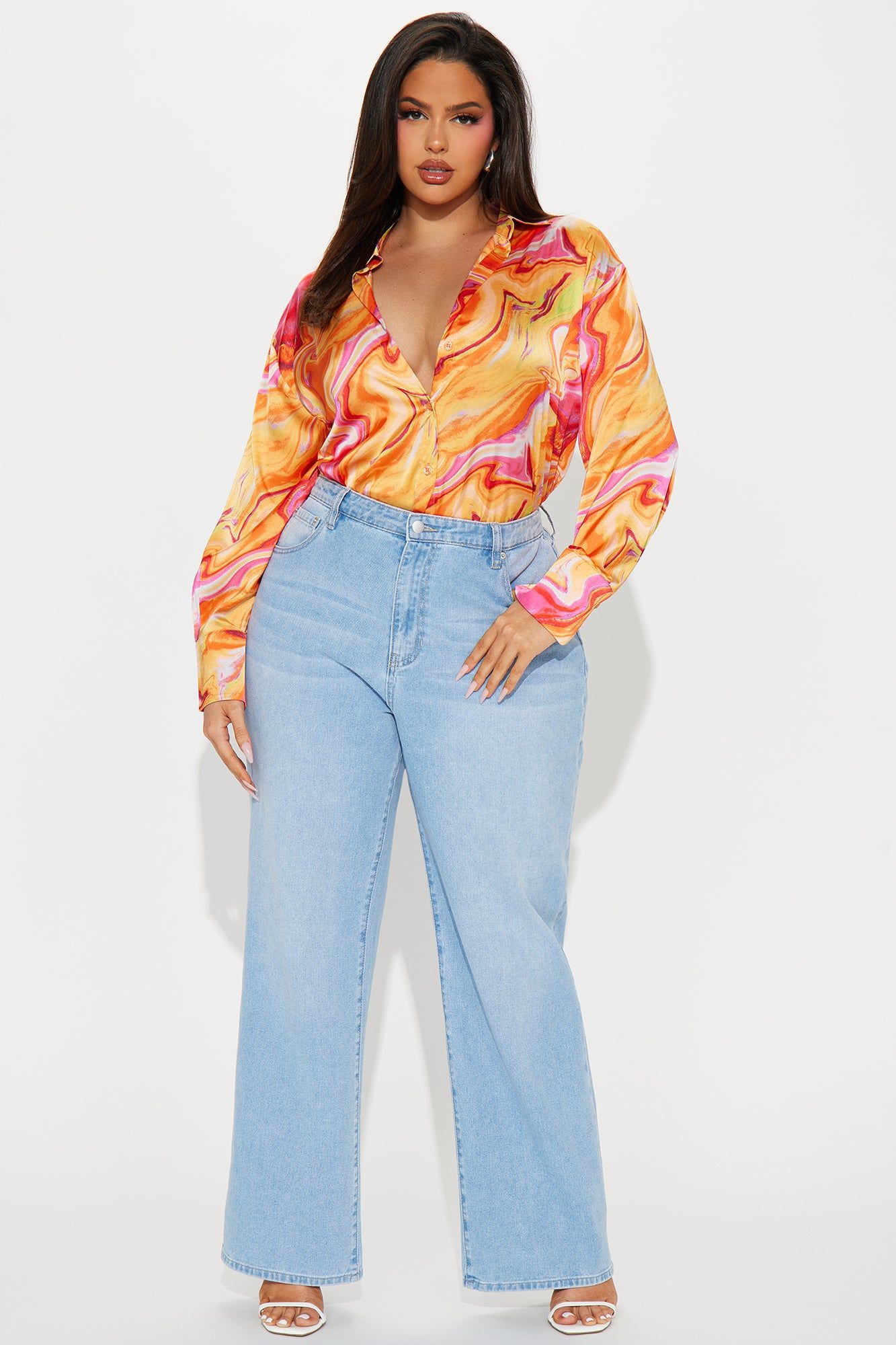 In The Summer Shirt - Orange/combo sold by Fashion Nova product image thumbnail 5