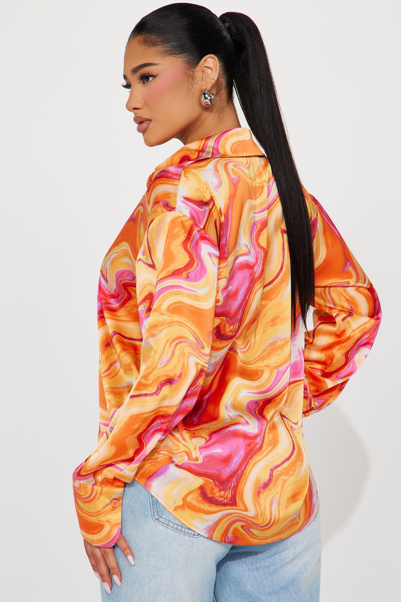 In The Summer Shirt - Orange/combo sold by Fashion Nova product image thumbnail 3