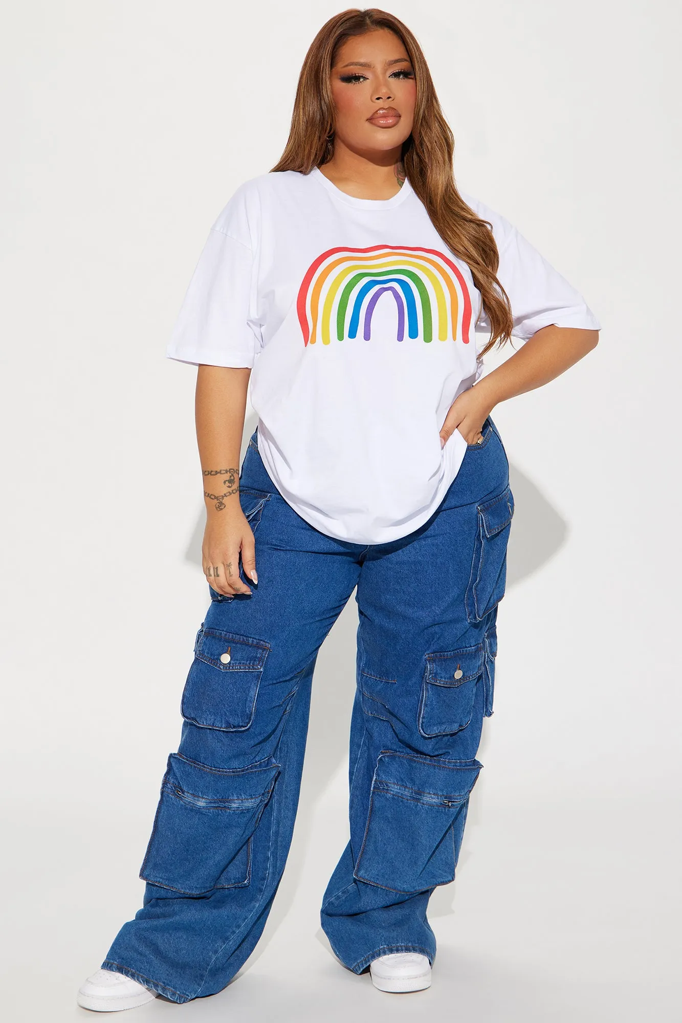 No Rain No Rainbow Pride Tee - White sold by Fashion Nova product image thumbnail 5