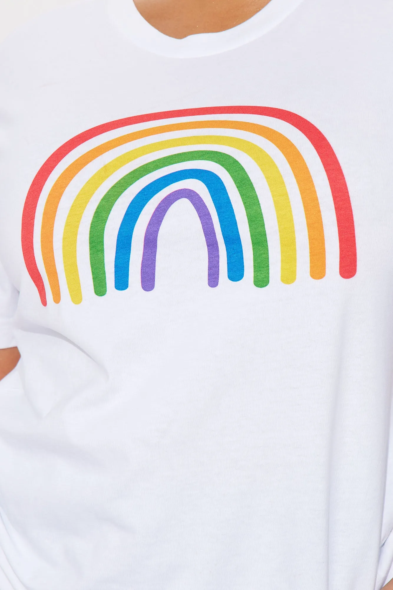 No Rain No Rainbow Pride Tee - White sold by Fashion Nova product image thumbnail 3