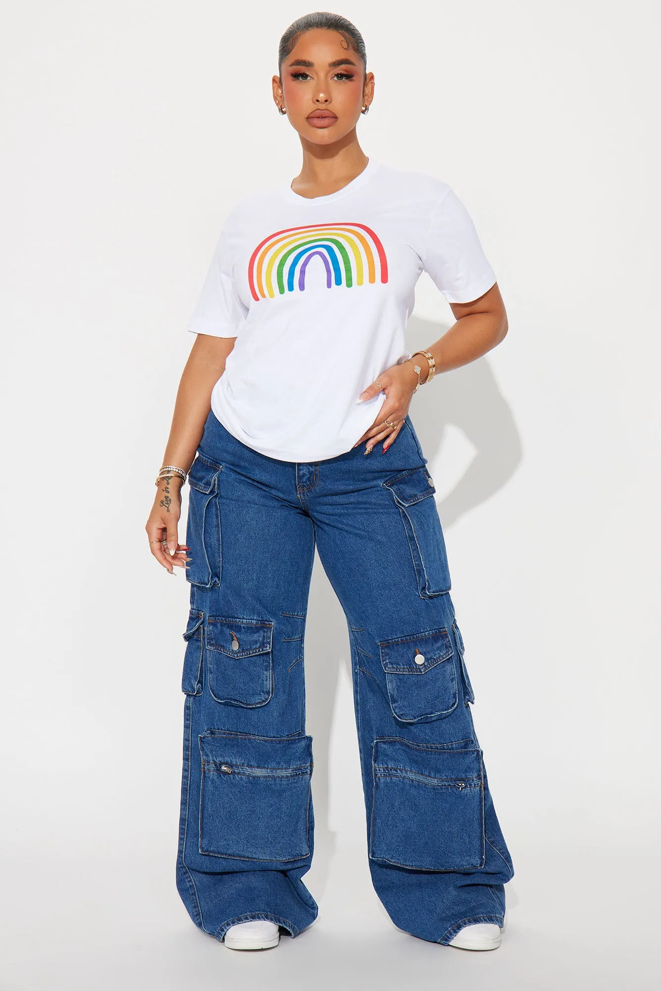 No Rain No Rainbow Pride Tee - White sold by Fashion Nova product image thumbnail 2