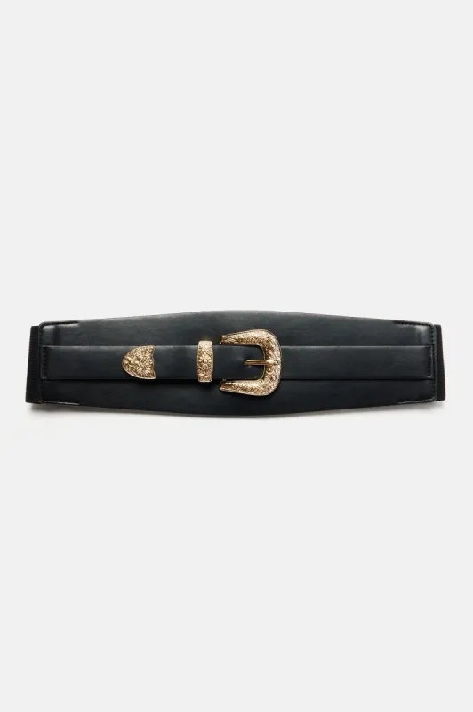Nashville Rodeo Wide Belt - Black sold by Fashion Nova