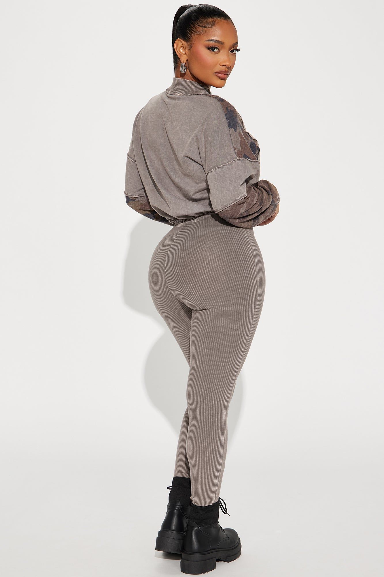 A Whole Vibe Jumpsuit - Mocha/combo sold by Fashion Nova product image thumbnail 3