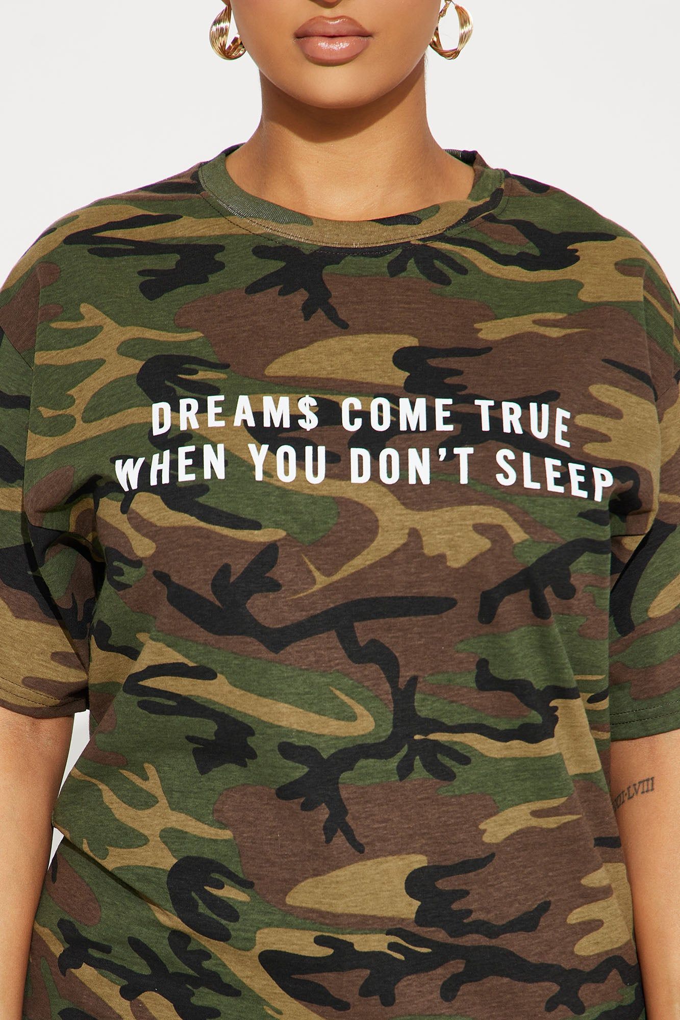 Dreams Come True Camo Tee - Camouflage sold by Fashion Nova product image thumbnail 3