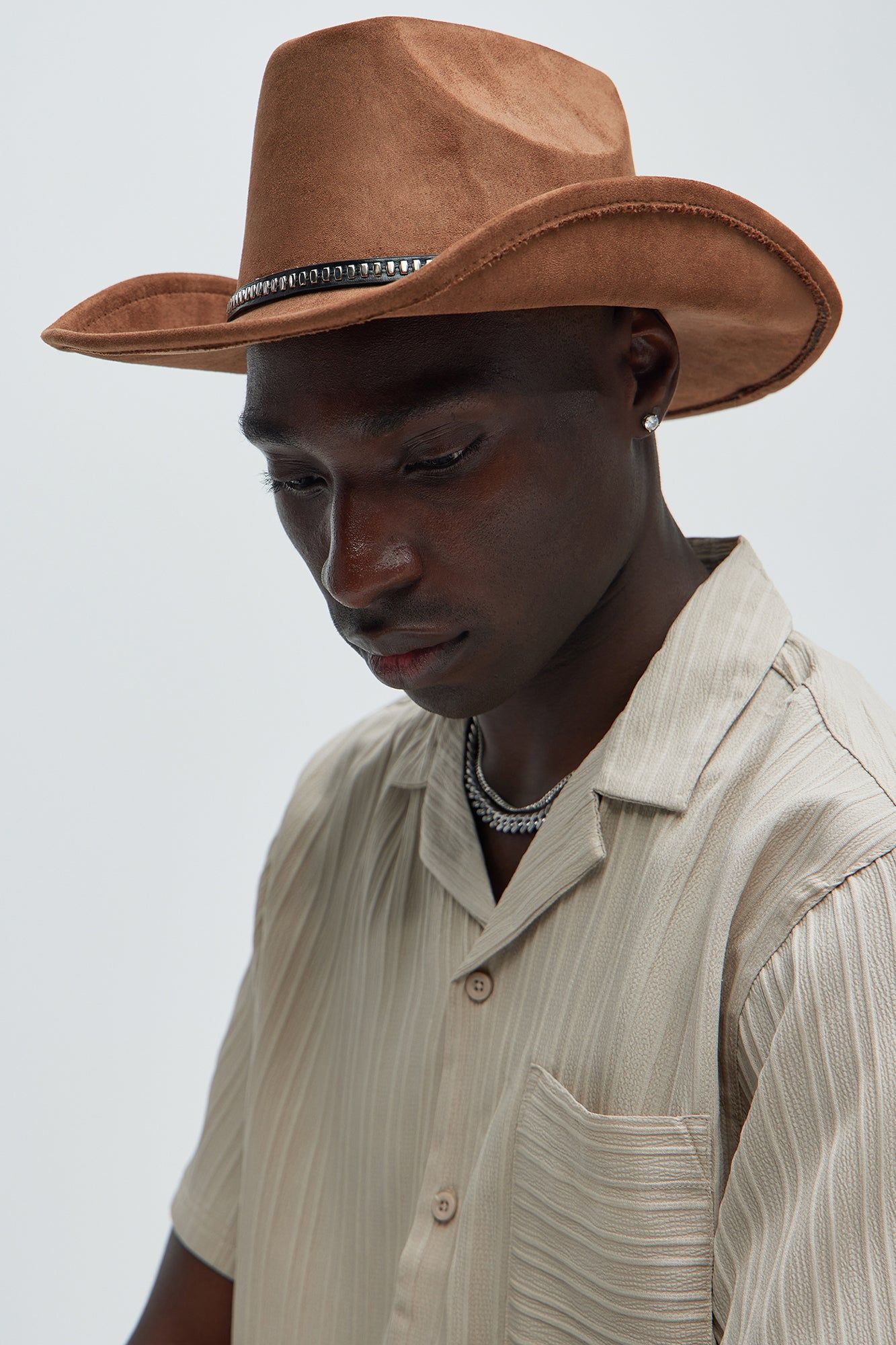 Beau Cowboy Hat - Brown sold by Fashion Nova