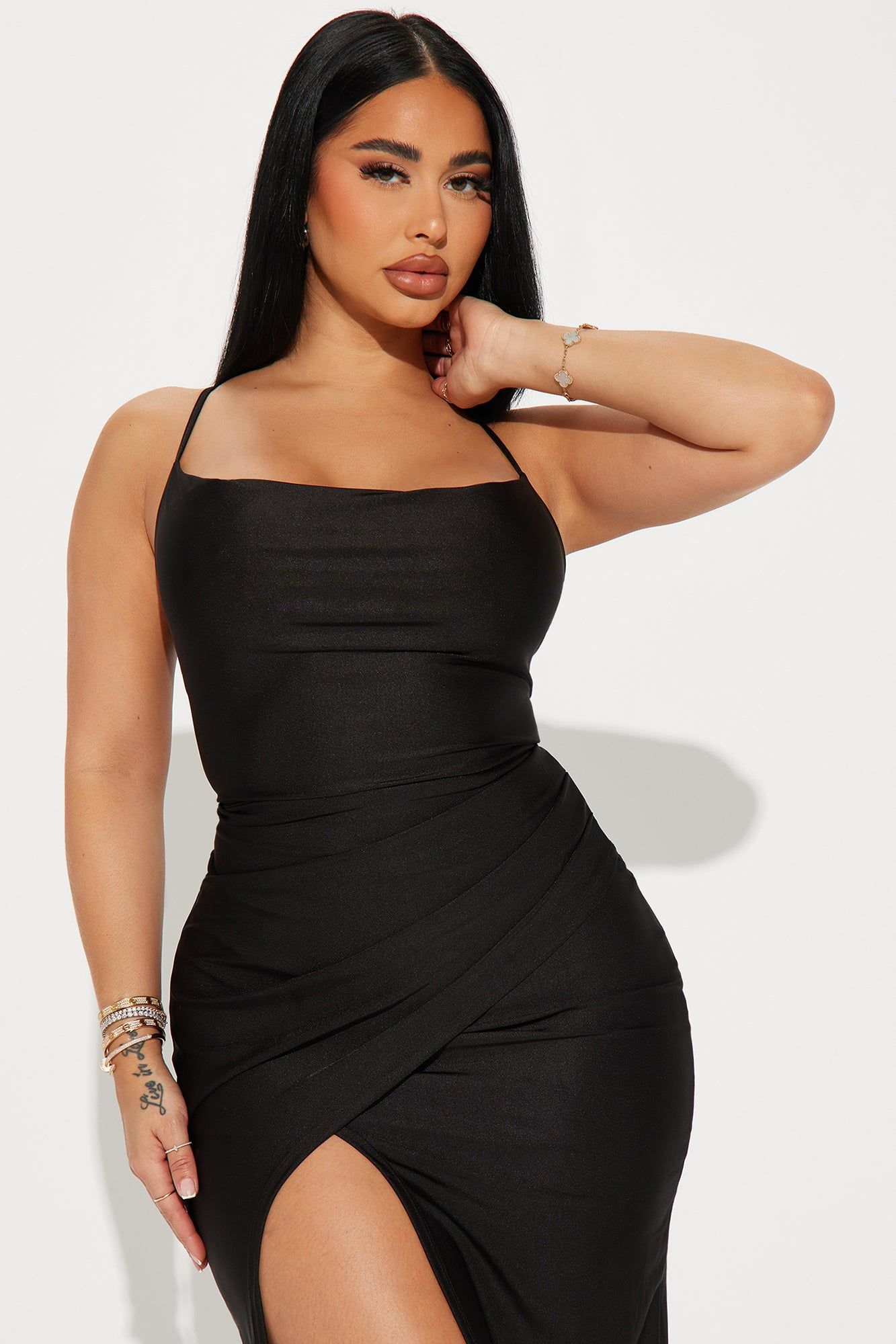 Romona Ruched Gown - Black sold by Fashion Nova product image thumbnail 2